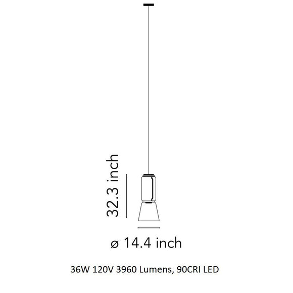 Noctambule Cone Pendant Light Lighting FLOS