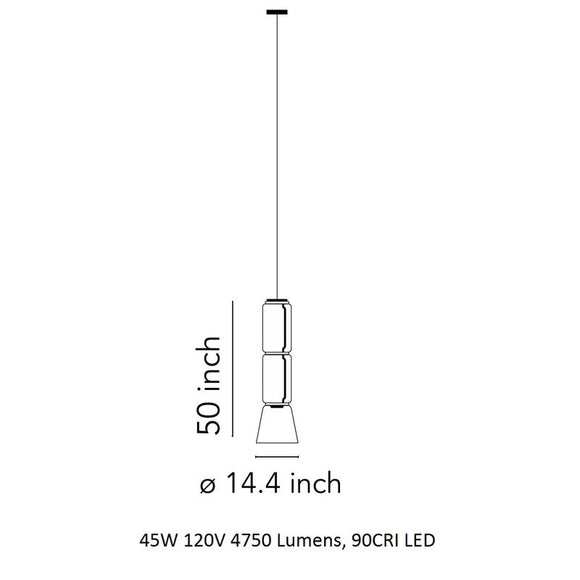 Noctambule Cone Pendant Light Lighting FLOS