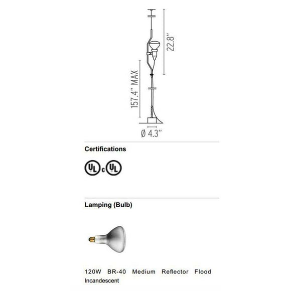 Parentesi Suspension Lamp Lighting FLOS