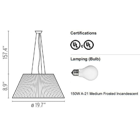 Romeo Moon Suspension Lamp Lighting FLOS