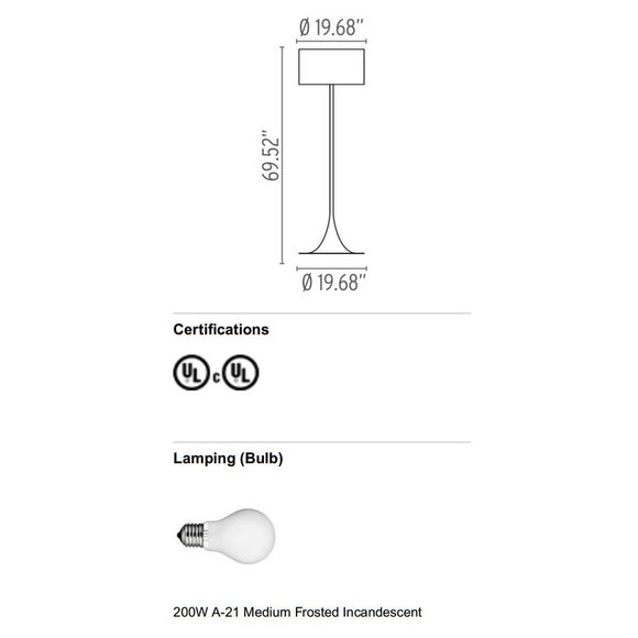 Spun Floor Lamp Floor Lamps FLOS