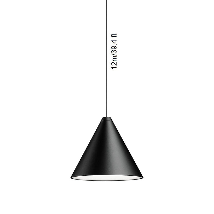String Light Cone Pendant Light Lighting FLOS 1 x F6487030 - Single Cone (12m / 39.4 ft) F6482030 - Canopy For Ceiling Or Wall Mounting Light Only