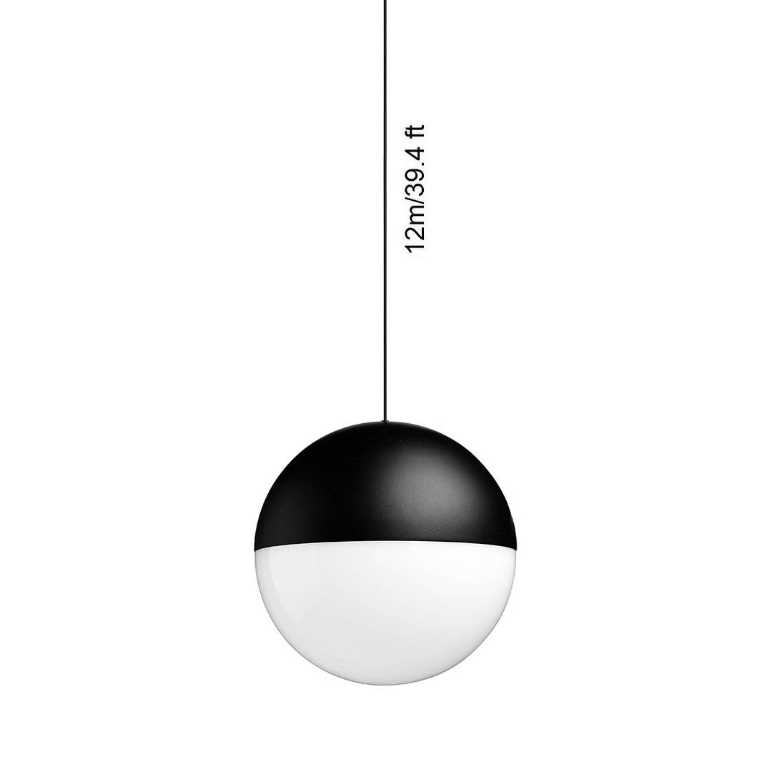 String Light Sphere Pendant Light Lighting FLOS 1 x F6486030 - Single Sphere (12m / 39.4 ft) F6482030 - Canopy For Ceiling Or Wall Mounting Light Only