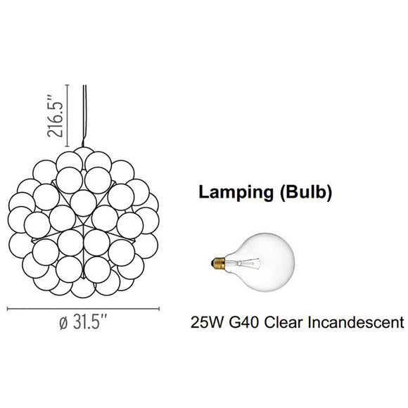 Taraxacum 88 S1 Pendant Light Chandeliers FLOS