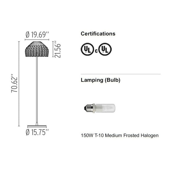 Tatou Floor Lamp Floor Lamps FLOS