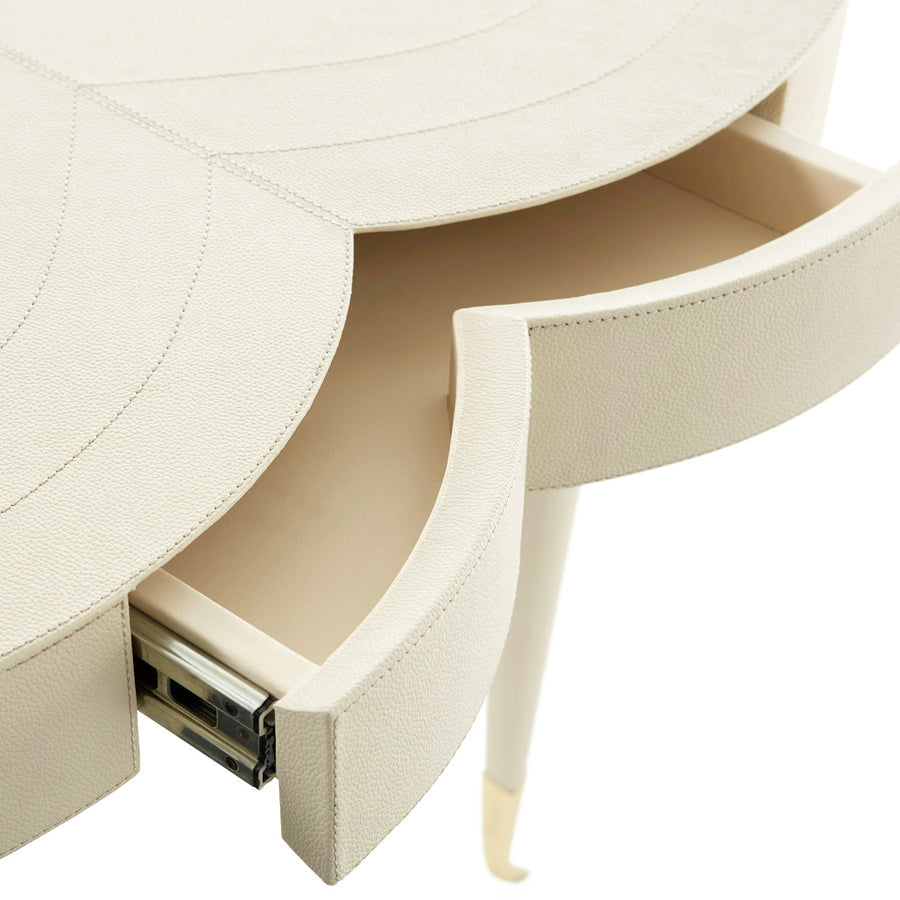 Flow Leather Trefoil Table Jonathan Adler