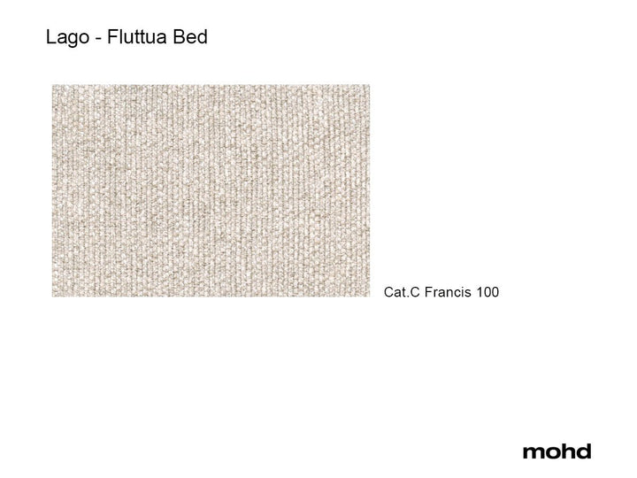 Fluttua Bed - Upholstered Headrest Francis 100Designed byDaniele Lago