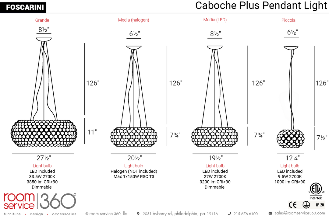 Foscarini Caboche Plus Pendant Light