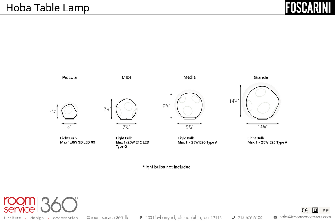 Foscarini Hoba Table Lamp