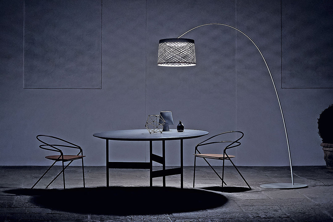 Twiggy Grid Arc Floor Lamp Floor Lamps Foscarini