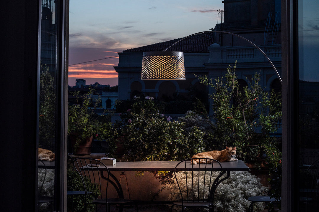 Twiggy Grid Arc Floor Lamp Floor Lamps Foscarini