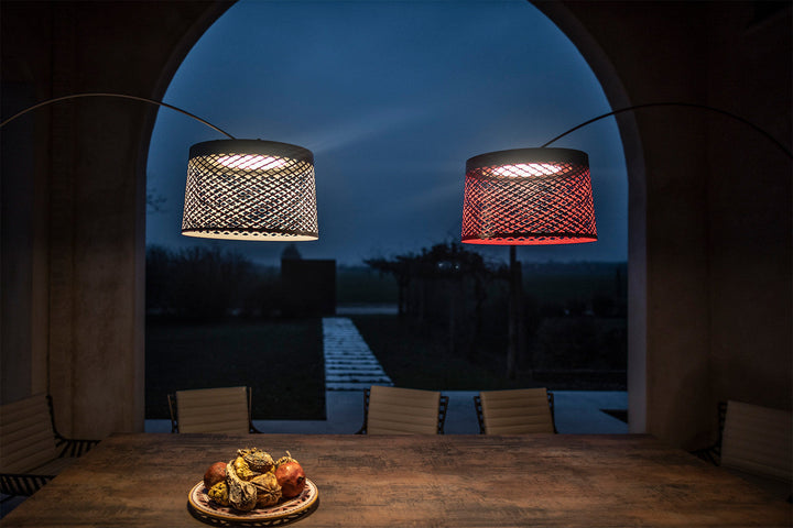 Twiggy Grid Arc Floor Lamp