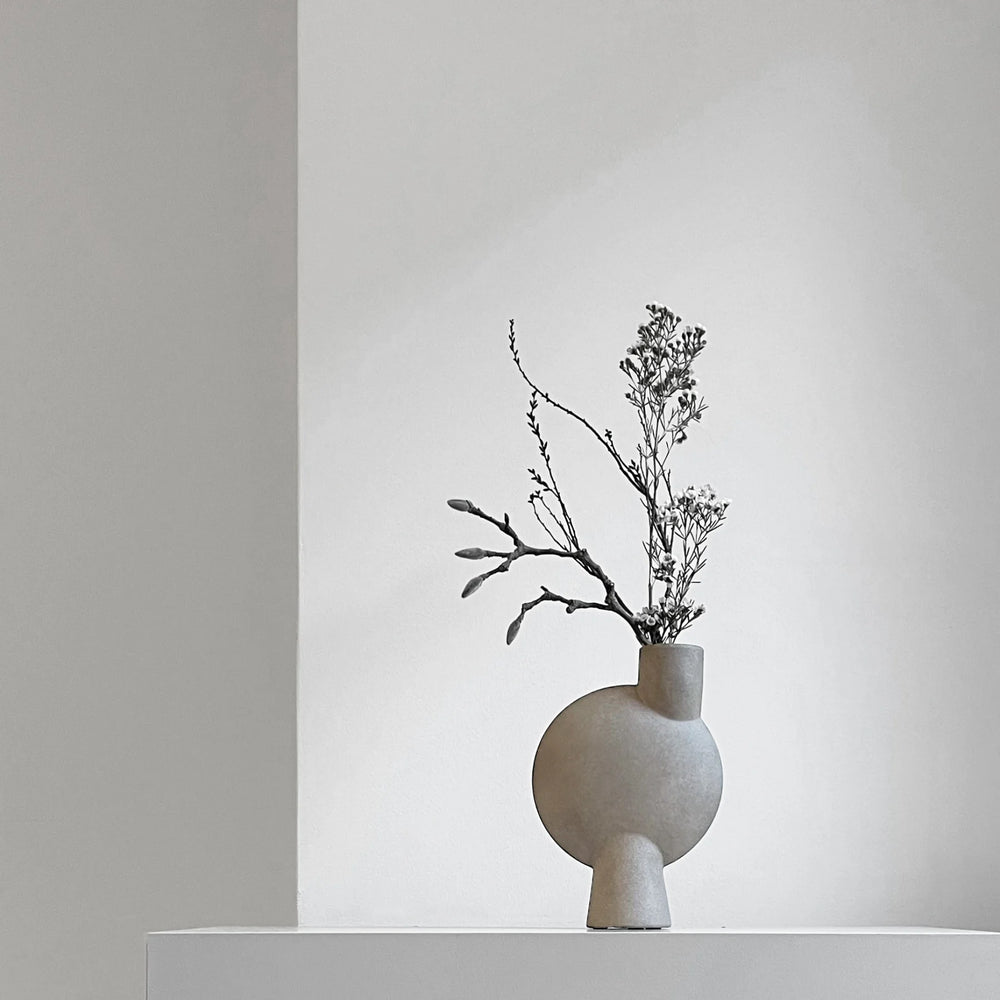 Sphere Vase Bubl, Medio - Taupe Vases 101 Copenhagen   