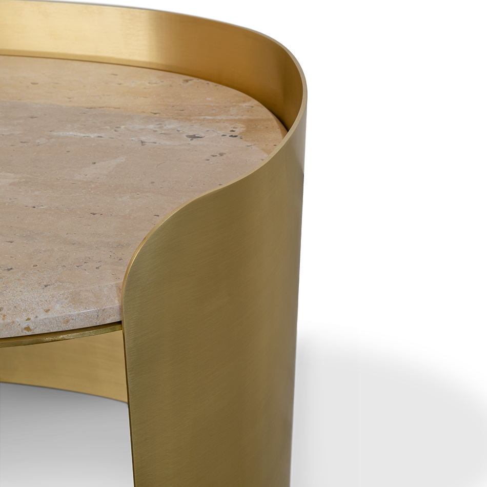 FRANCIS SCOTT OVAL SIDE TABLE Side Tables Essential Homes