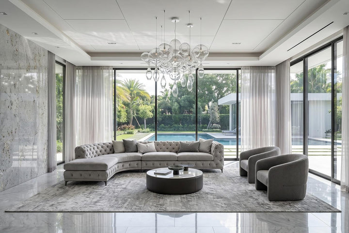 Aston Corner Sectional Sofa with Peninsula Sectionals Gamma Arredamenti