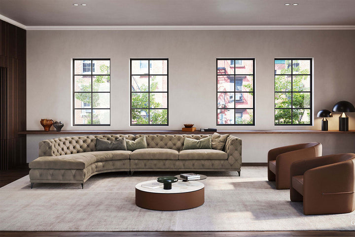 Aston Corner Sectional Sofa with Peninsula Sectionals Gamma Arredamenti