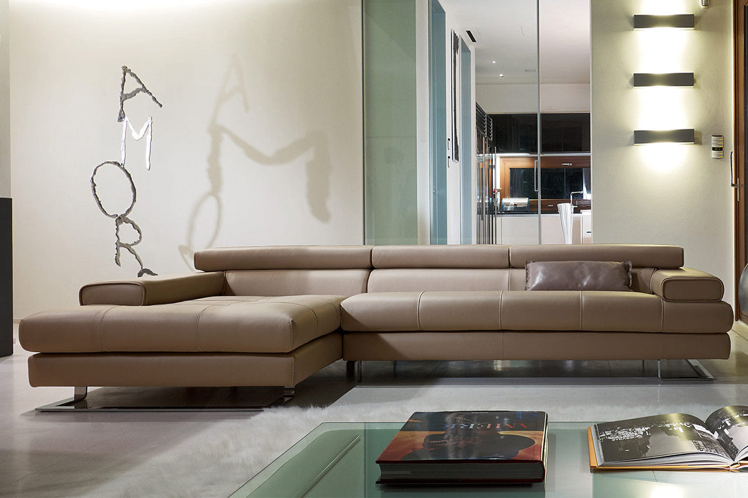 Avenue Sectional Sofa with Chaise Sectionals Gamma Arredamenti