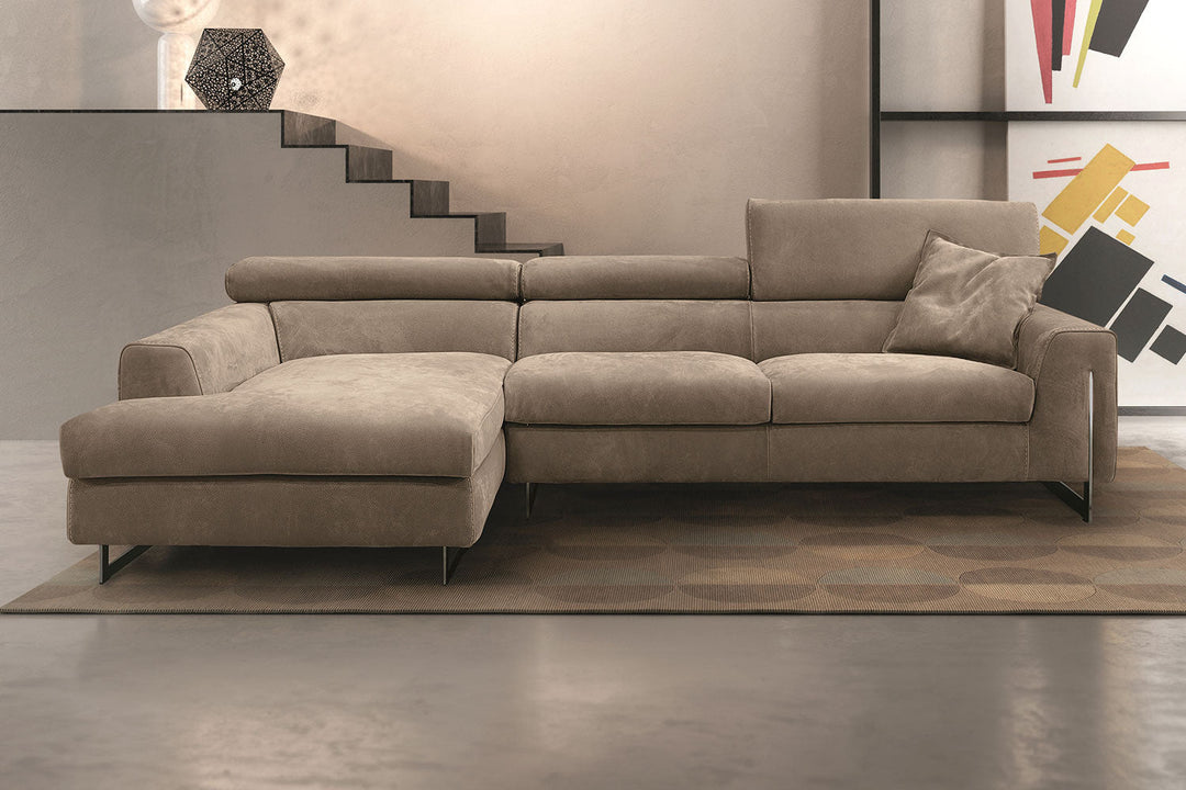 Bellevue Sectional Sofa with Chaise Sectionals Gamma Arredamenti