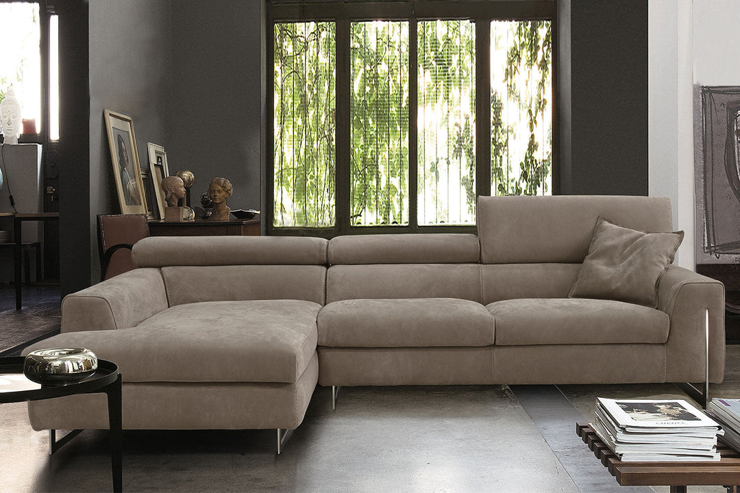 Bellevue Sectional Sofa with Chaise Sectionals Gamma Arredamenti