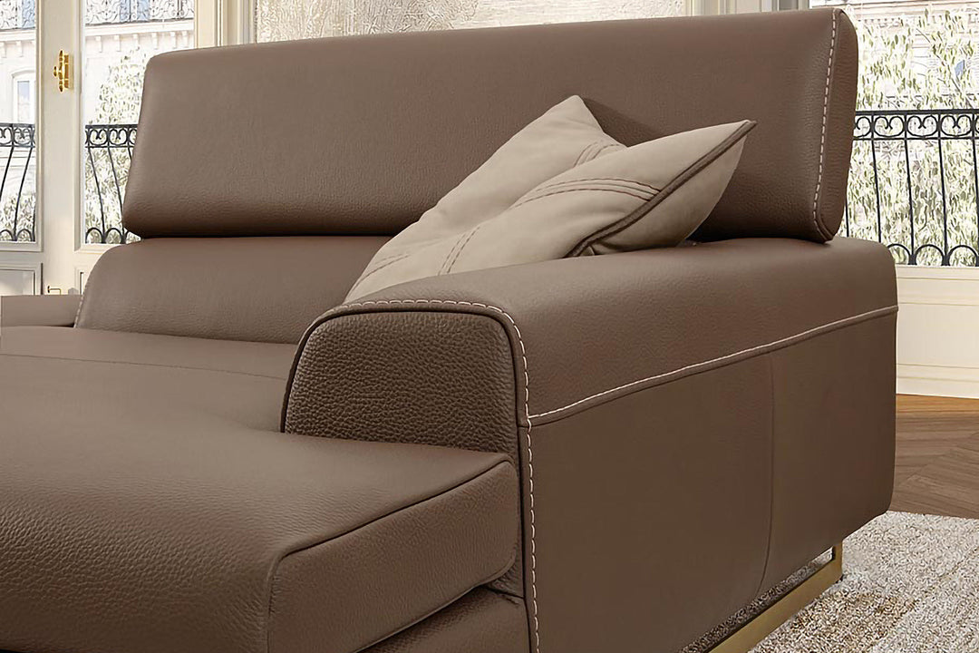 Bellevue Sectional Sofa with Chaise Sectionals Gamma Arredamenti
