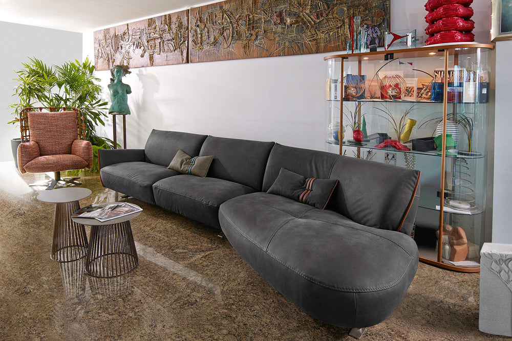Cocoon Angled Sectional Sofa Sectionals Gamma Arredamenti