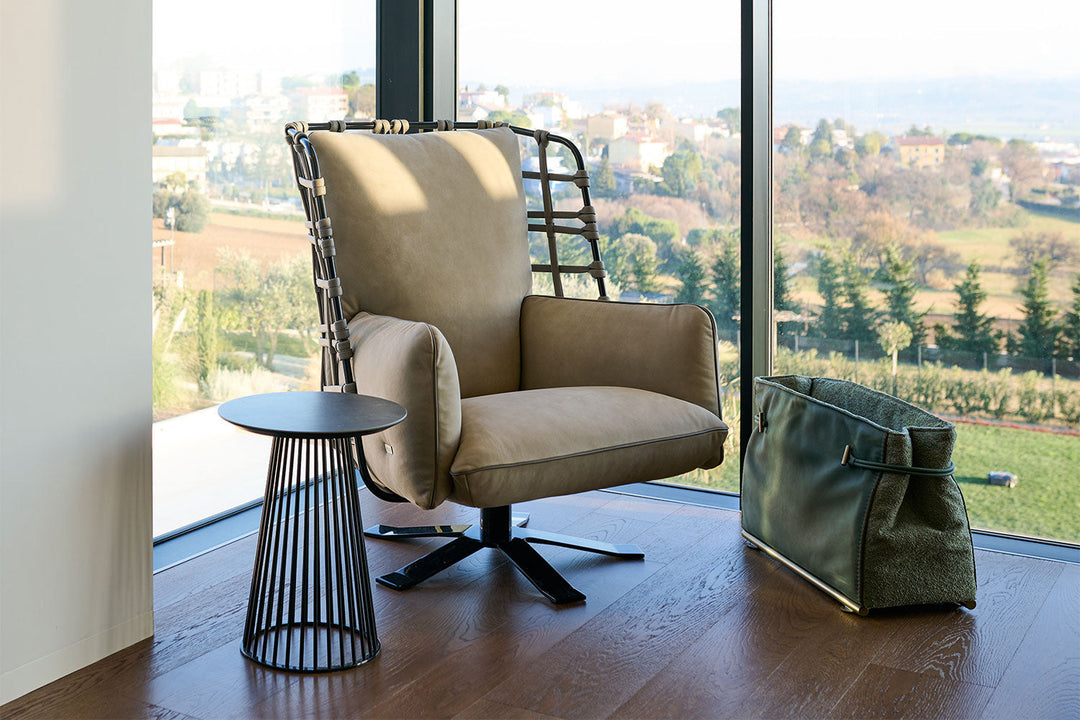 Cocoon Swivel Armchair Chairs Gamma Arredamenti