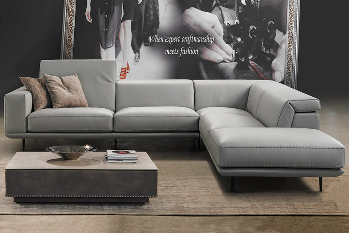 Denny Corner Sectional Sofa with Peninsula Sectionals Gamma Arredamenti