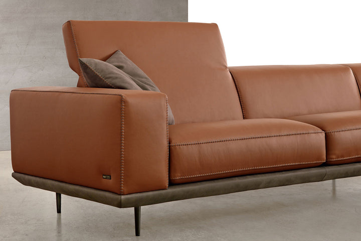 Denny Corner Sectional Sofa with Peninsula Sectionals Gamma Arredamenti