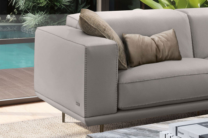 Denny Corner Sectional Sofa with Peninsula Sectionals Gamma Arredamenti