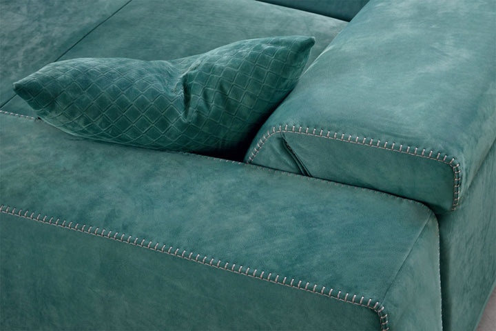 Denny Corner Sectional Sofa with Peninsula Sectionals Gamma Arredamenti
