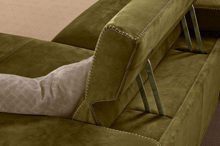 Denny Sectional Sofa with Chaise Sectionals Gamma Arredamenti