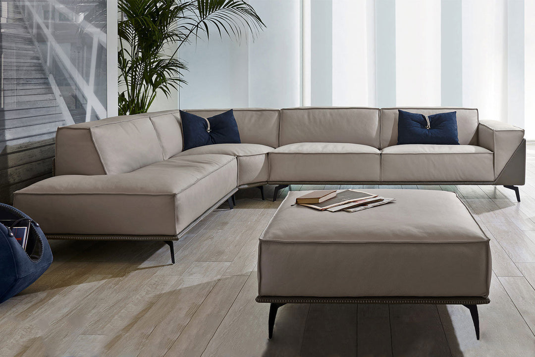 Edwin Corner Sectional Sofa with Peninsula Sectionals Gamma Arredamenti