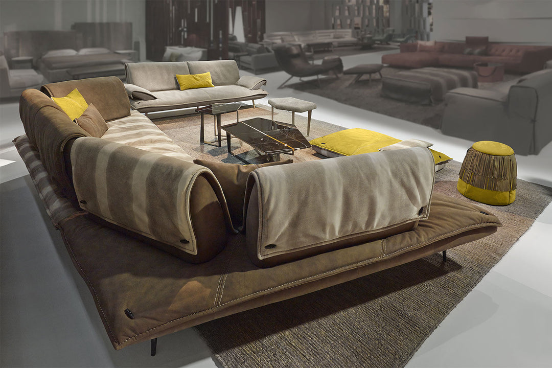 Escape Angled Sectional Sofa Sectionals Gamma Arredamenti