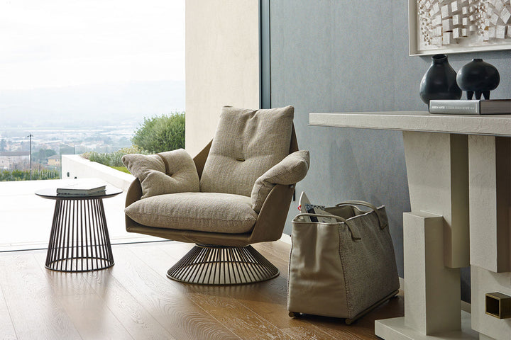 Gloss Swivel Armchair Chairs Gamma Arredamenti