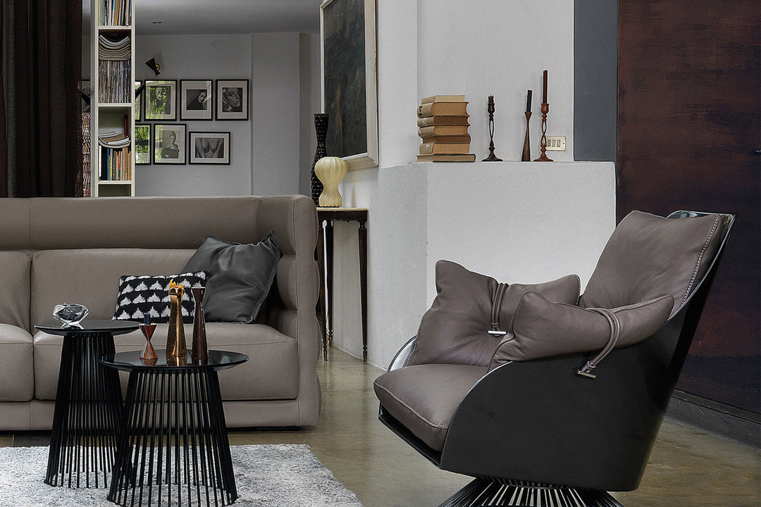 Gloss Swivel Armchair Chairs Gamma Arredamenti