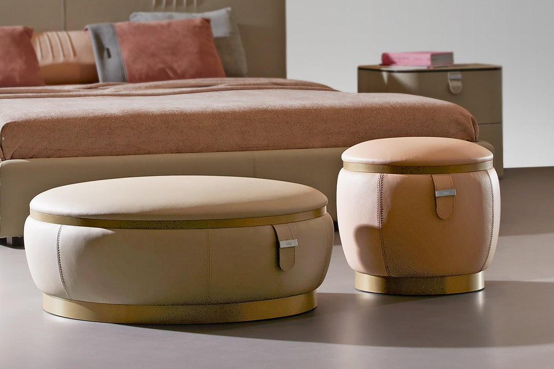 GMM Philly Circular Ottoman Ottomans + Stools Gamma Arredamenti