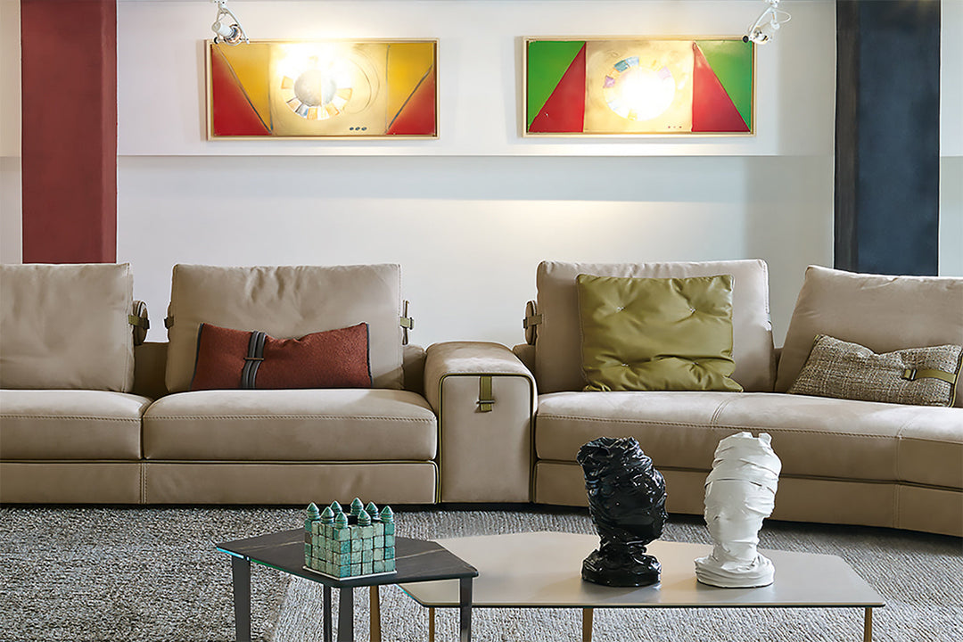 Gregory Angled Sectional Sofa Sectionals Gamma Arredamenti