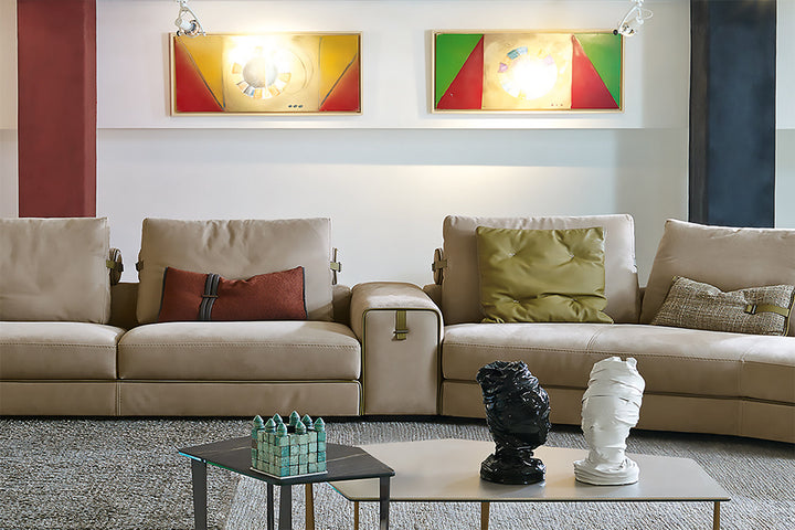 Gregory Angled Sectional Sofa Sectionals Gamma Arredamenti