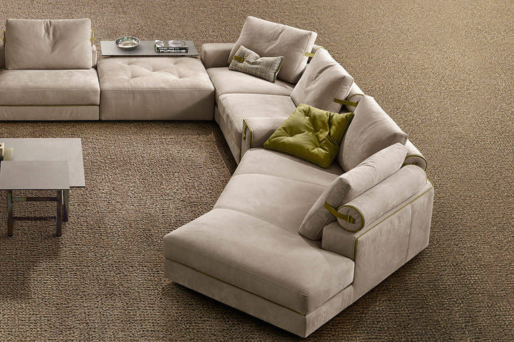 Gregory XL Sectional Sofa with Peninsula Sectionals Gamma Arredamenti