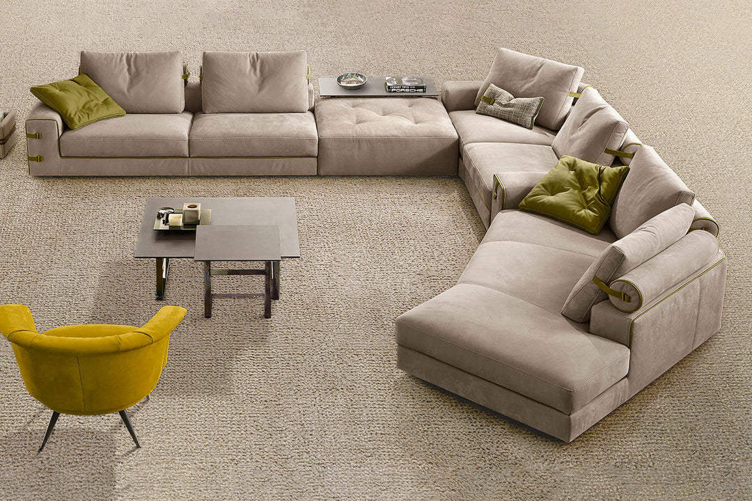 Gregory XL Sectional Sofa with Peninsula Sectionals Gamma Arredamenti