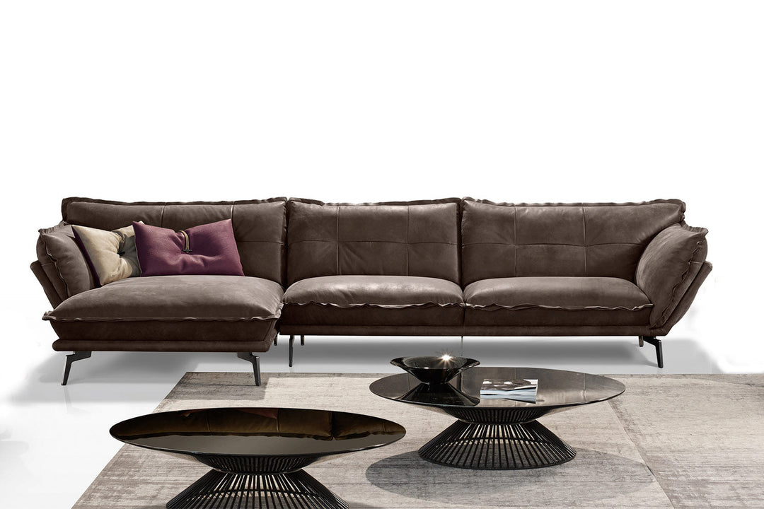 Hollywood Sectional Sofa with Chaise Sectionals Gamma Arredamenti