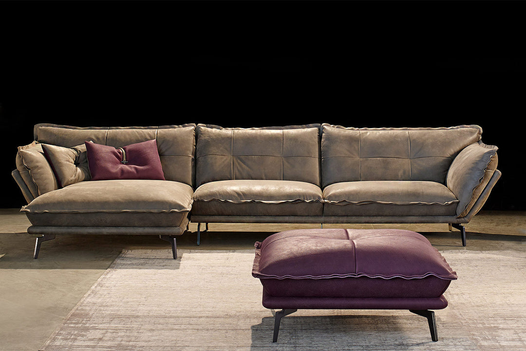 Hollywood Sectional Sofa with Chaise Sectionals Gamma Arredamenti
