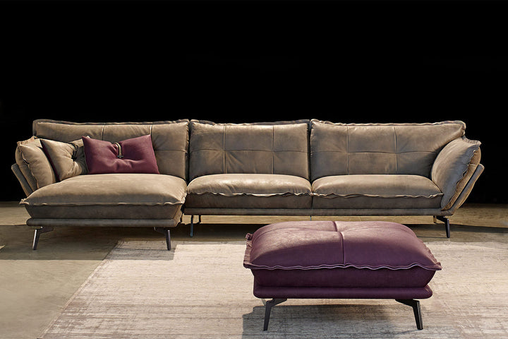 Hollywood Sectional Sofa with Chaise Sectionals Gamma Arredamenti