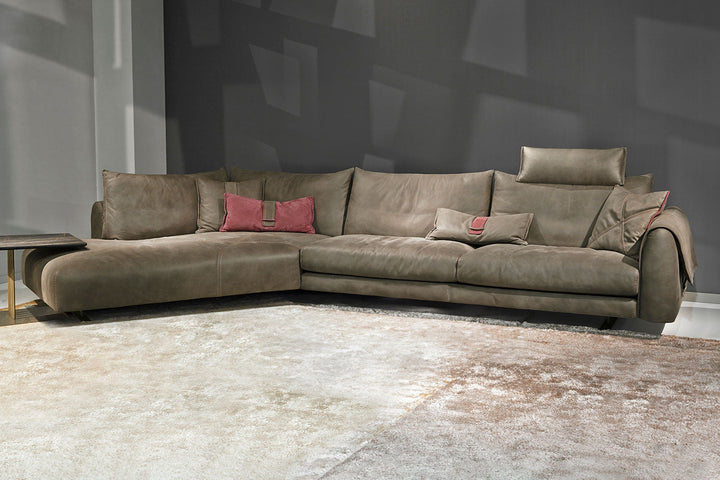 Karl Angled Sectional Sofa Sectionals Gamma Arredamenti