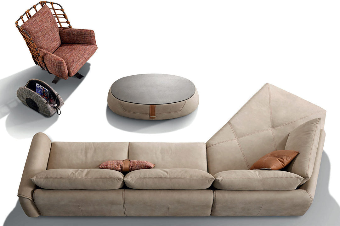 Karl Angled Sectional Sofa Sectionals Gamma Arredamenti