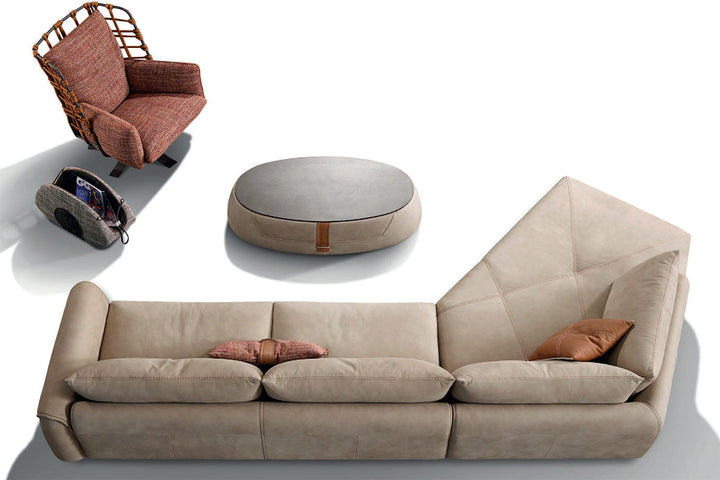 Karl Angled Sectional Sofa Sectionals Gamma Arredamenti