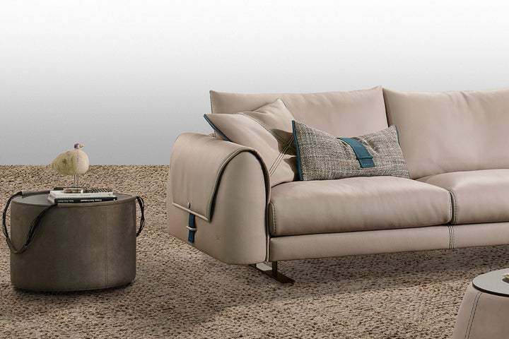 Karl Sectional Sofa with Chaise Sectionals Gamma Arredamenti