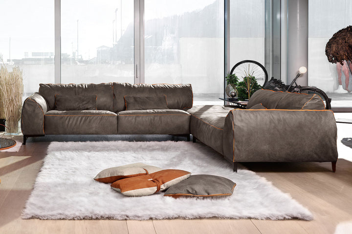 Kong Corner Sectional Sofa with Peninsula Sectionals Gamma Arredamenti