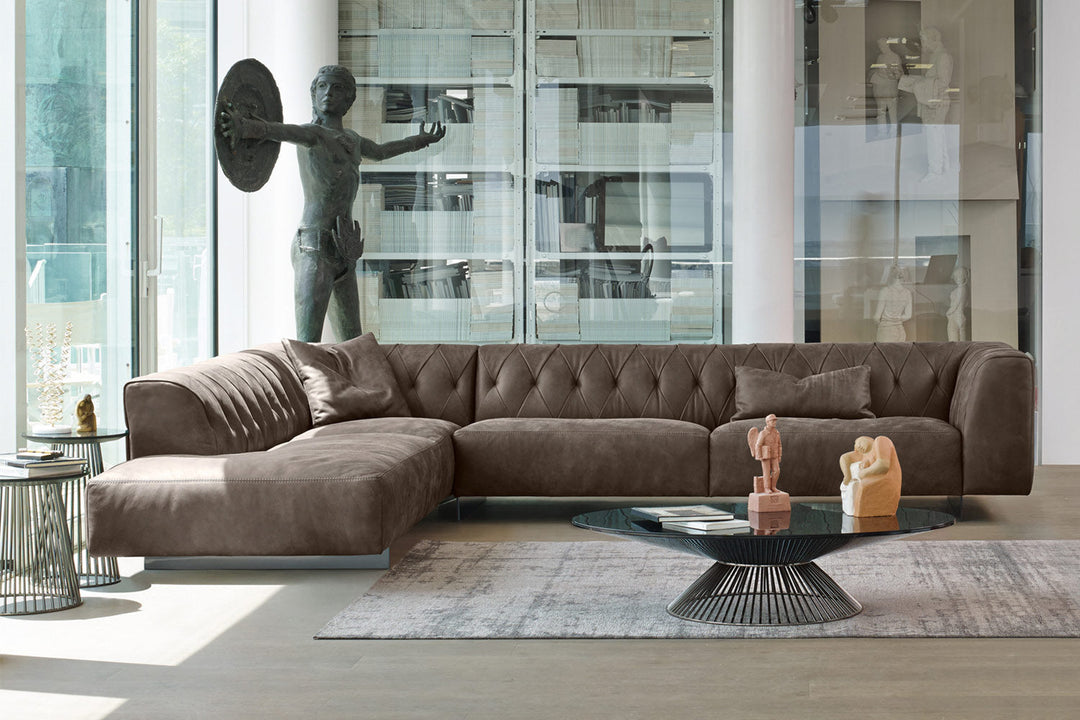 Marlon Corner Sectional Sofa with Peninsula Sectionals Gamma Arredamenti