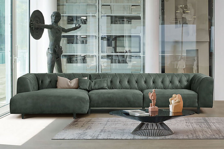 Marlon Sectional Sofa with Chaise Sectionals Gamma Arredamenti